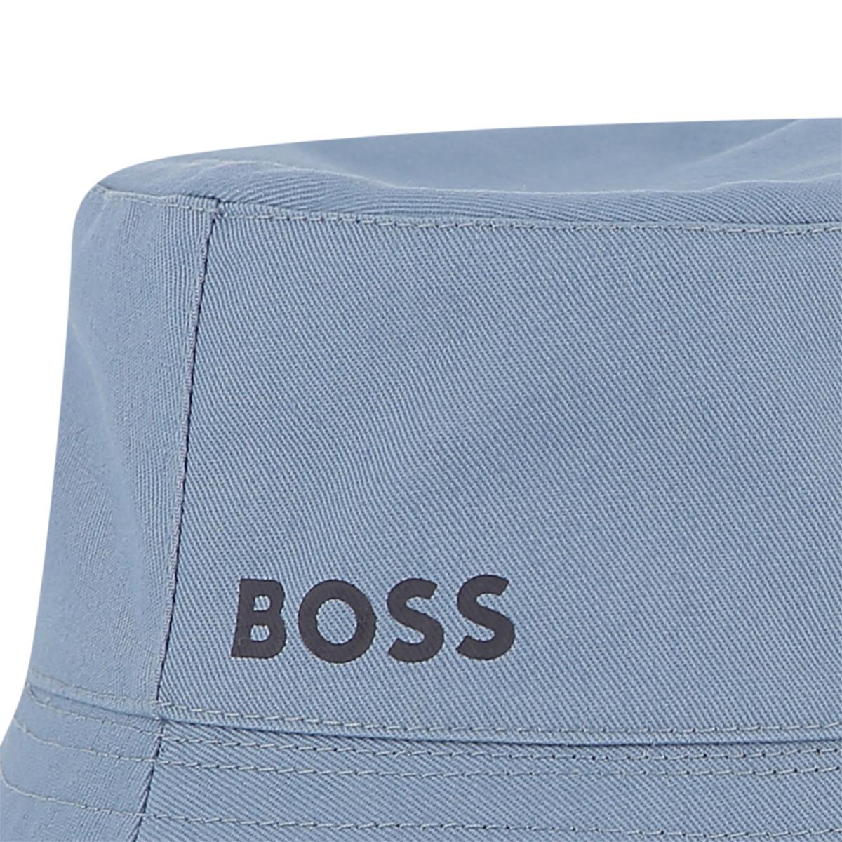 BOSS BABY/TODDLER BLUE REVERSIBLE BUCKET HAT J53140