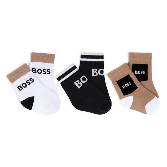 BOSS BABY/TODDLER BLACK SOCKS J53146