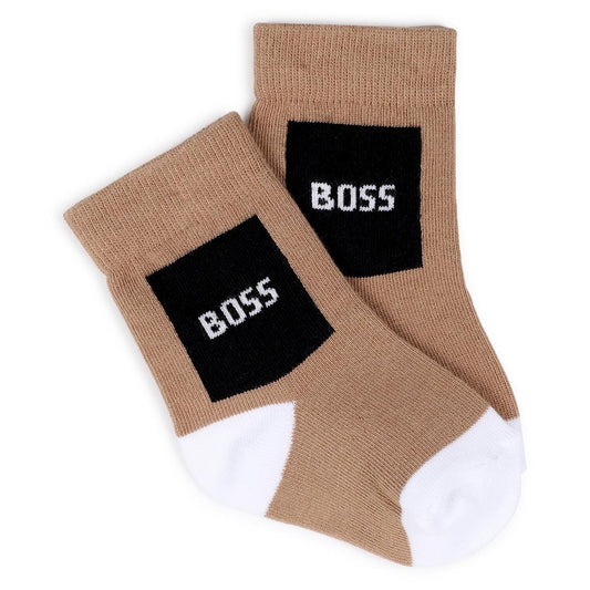 BOSS BABY/TODDLER BLACK SOCKS J53146