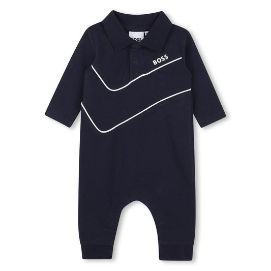 BOSS NB NAVY BABY GROW +GIFT BOX J53288