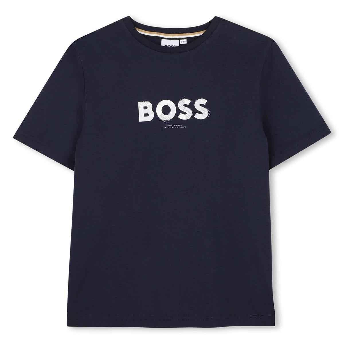 BOSS BOYS NAVY T SHIRT J53404