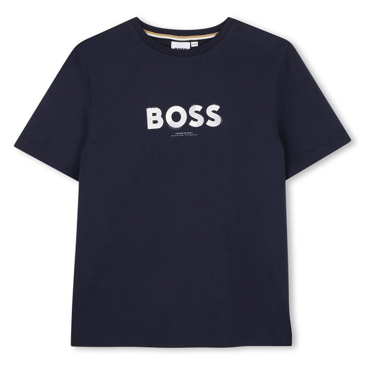 BOSS BOYS NAVY T SHIRT J53404