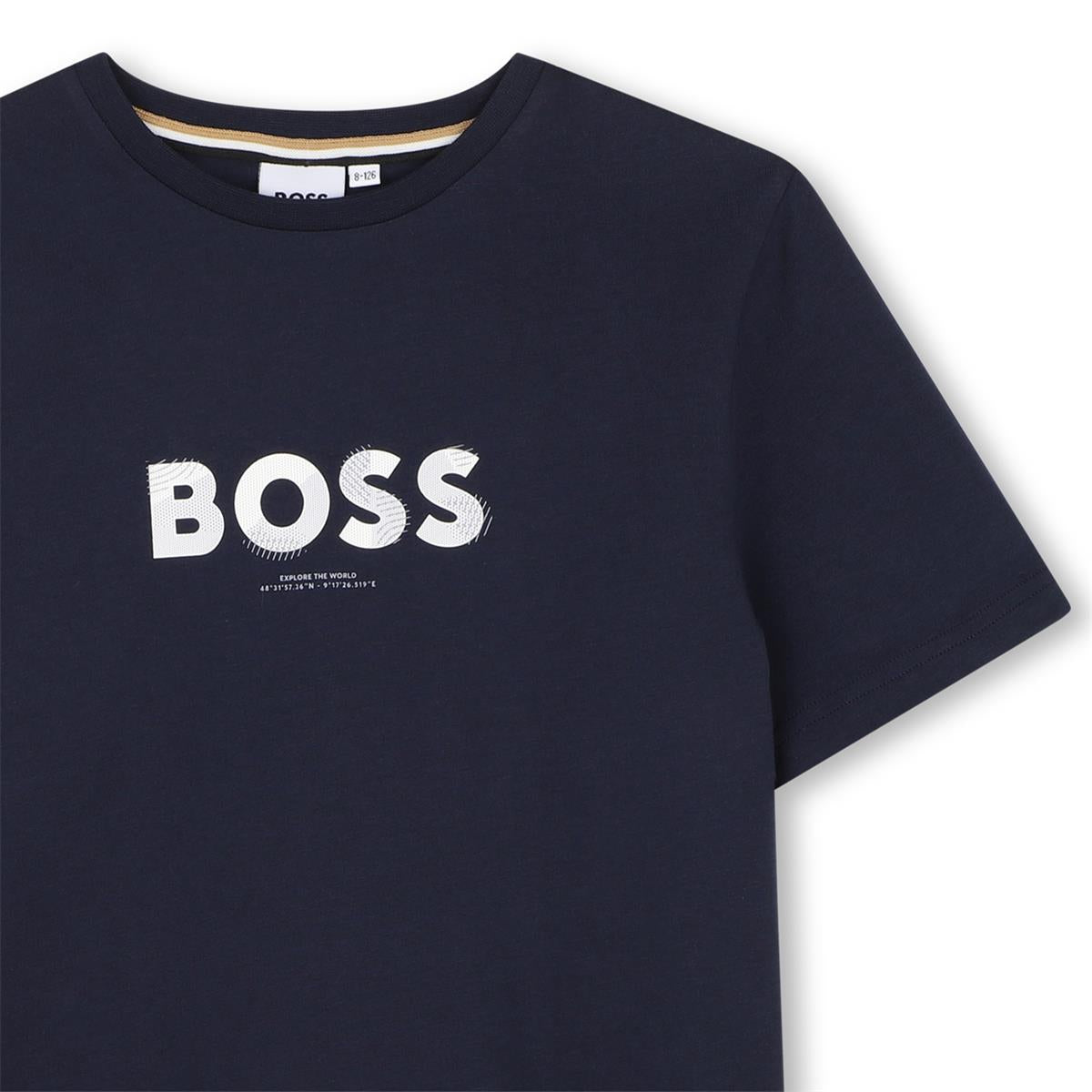 BOSS BOYS NAVY T SHIRT J53404