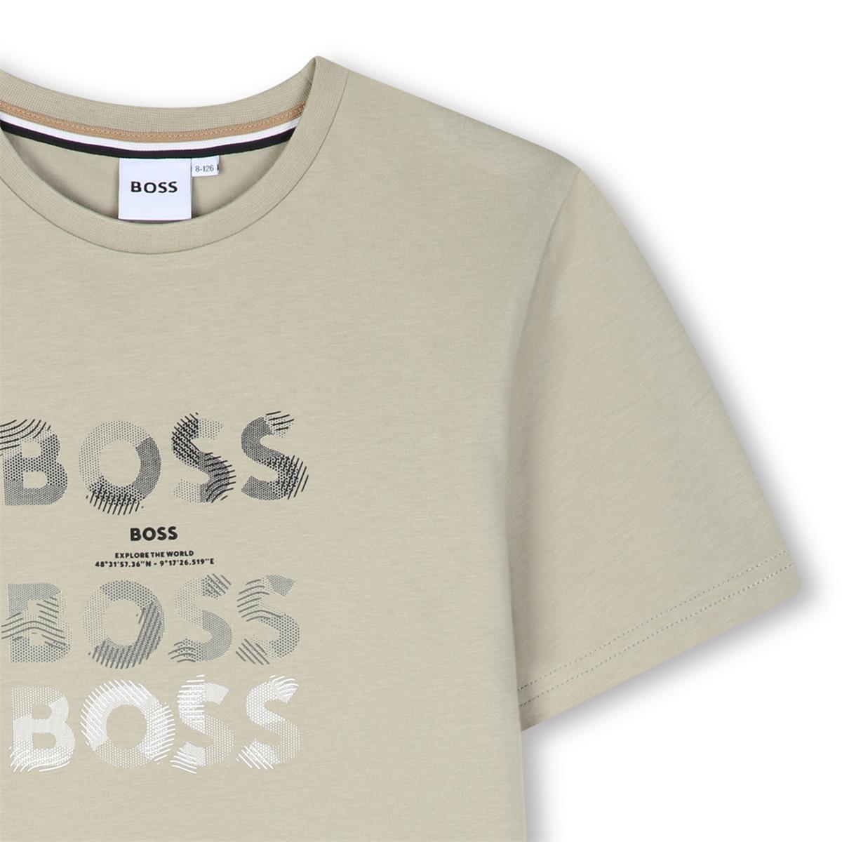 BOSS BOYS ELM REPEAT LOGO T SHIRT J53410