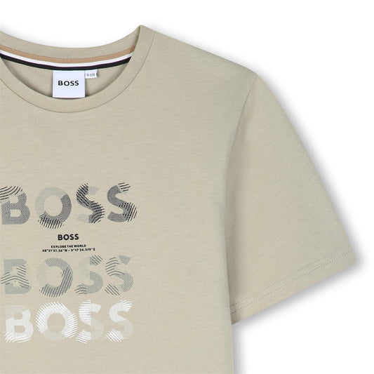 BOSS BOYS ELM REPEAT LOGO T SHIRT J53410