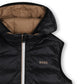 BOSS BOY BEIGE REVERSIBLE BODY WARMER/GILET J53436
