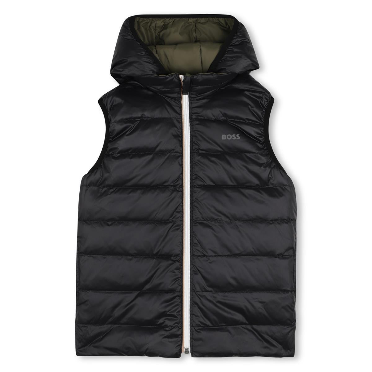 BOSS BOY OLIVE GREEN BODY WARMER/GILET J53436