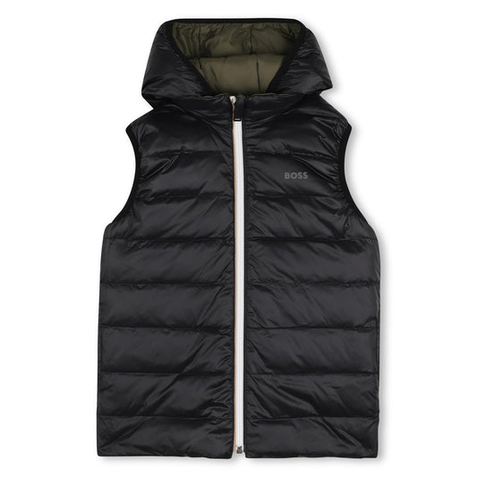 BOSS BOY OLIVE GREEN BODY WARMER/GILET J53436