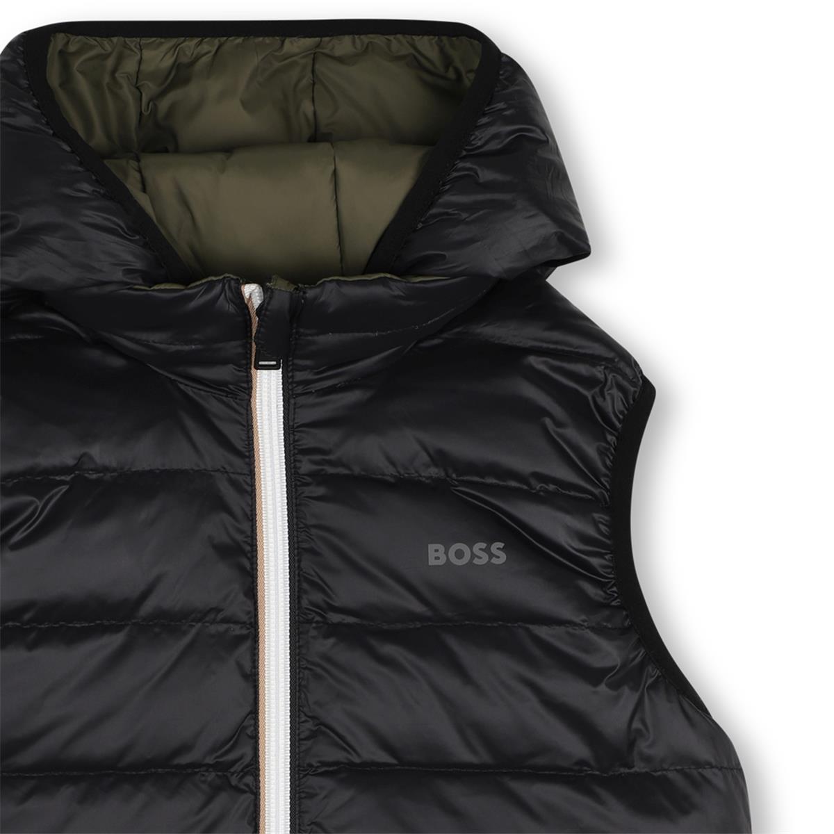 BOSS BOY OLIVE GREEN BODY WARMER/GILET J53436