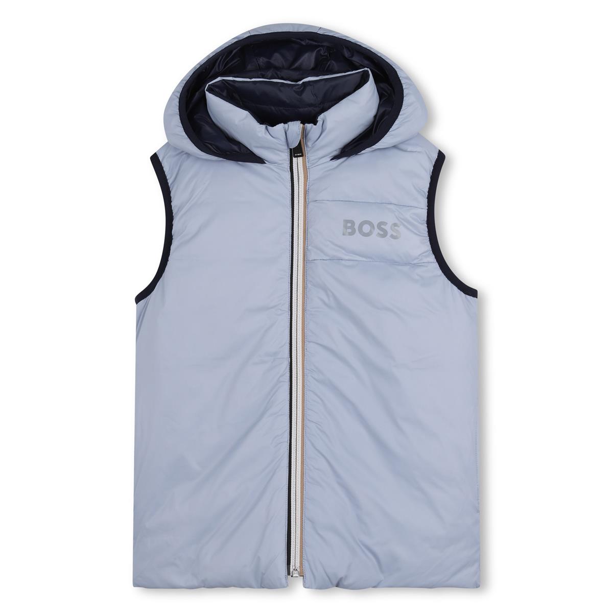 BOSS BOY NAVY REVERSIBLE BODY WARMER/GILET J53436