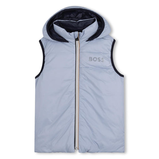 BOSS BOY NAVY REVERSIBLE BODY WARMER/GILET J53436
