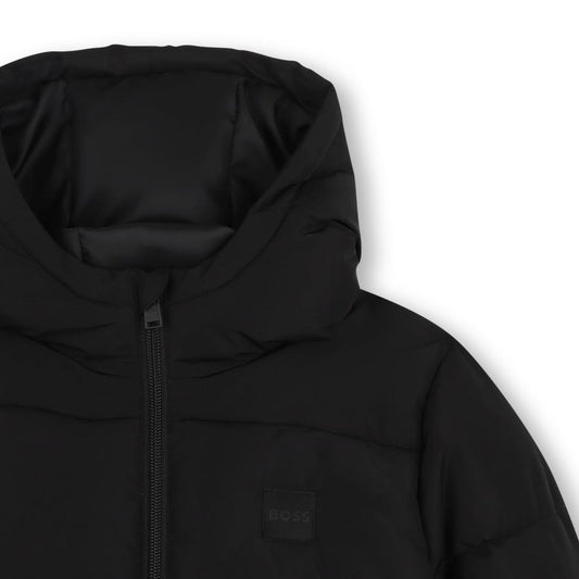 BOSS BOY BLACK PUFFER JACKET J53437