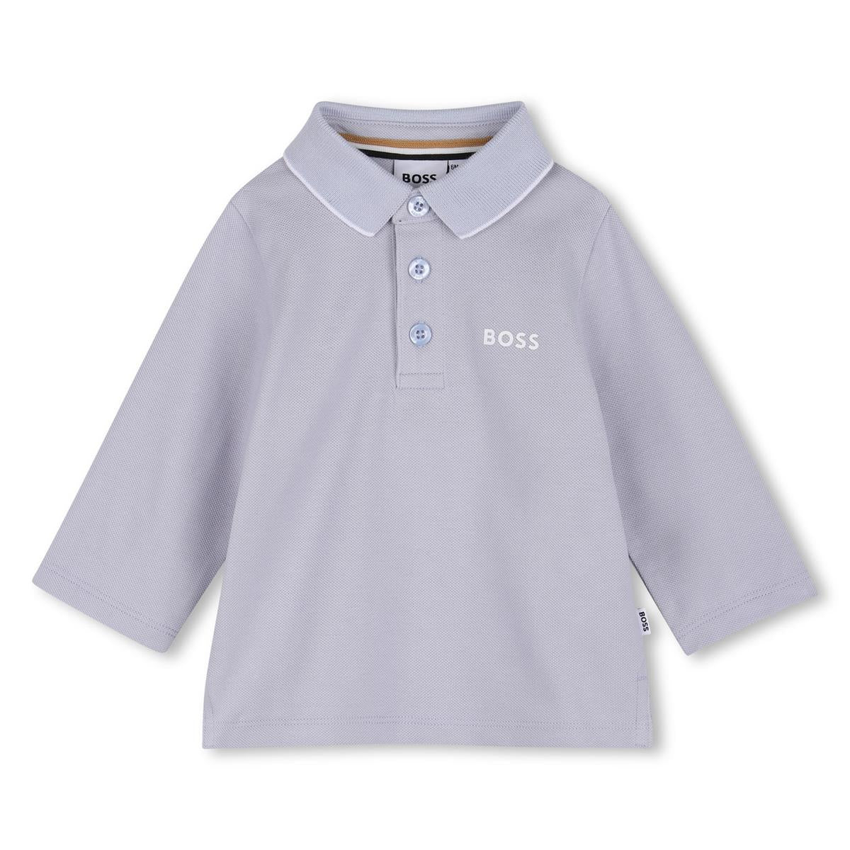 BOSS BABY BOY/TODDLER PALE BLUE POLO SHIRT J53481
