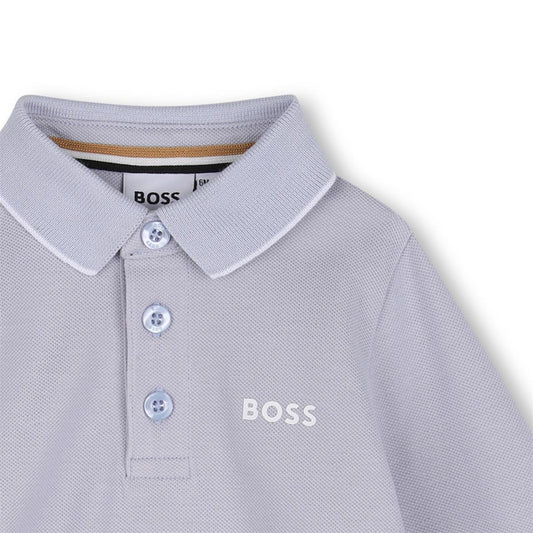 BOSS BABY BOY/TODDLER PALE BLUE POLO SHIRT J53481