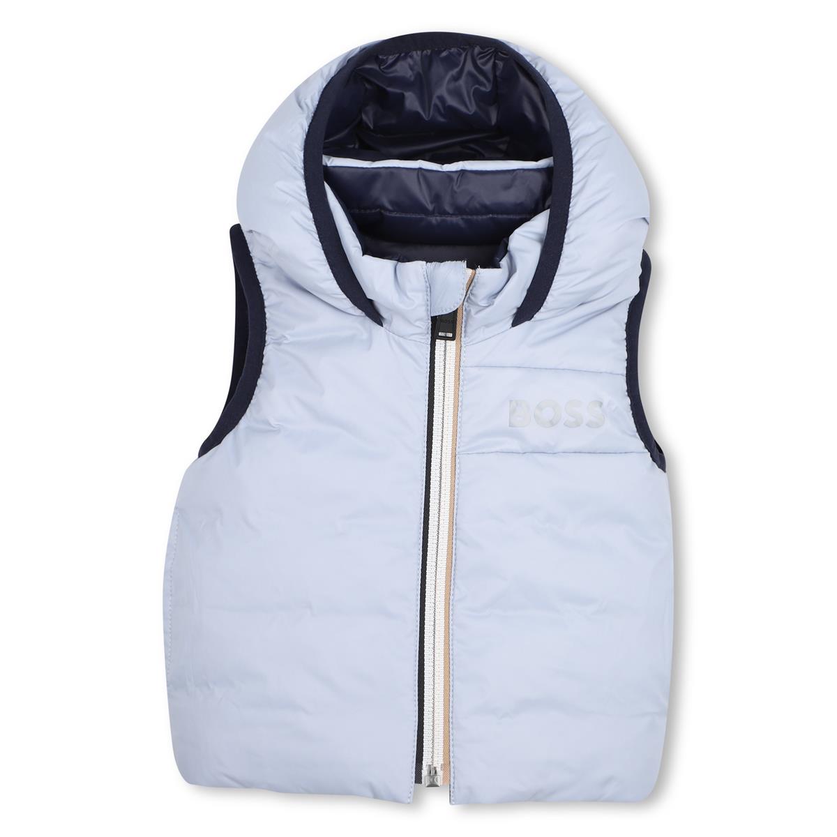 BOSS BABY/TODDLER BLUE REVERSIBLE BODYWARMER/GILET J53506