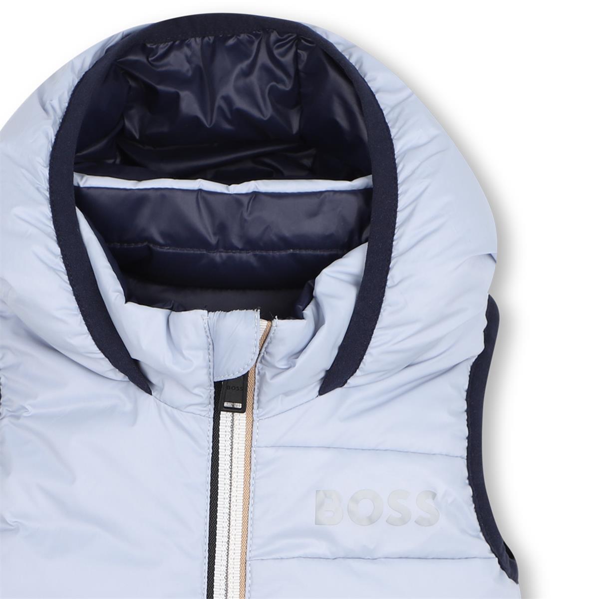 BOSS BABY/TODDLER BLUE REVERSIBLE BODYWARMER/GILET J53506