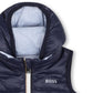 BOSS BABY/TODDLER BLUE REVERSIBLE BODYWARMER/GILET J53506