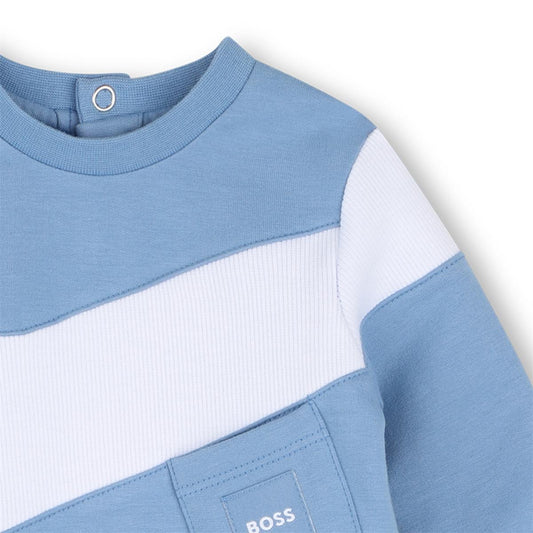 BOSS NB BOY BLUE BABY GROW J53603