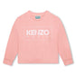 KENZO Kids Girls Pink Logo Sweatshirt