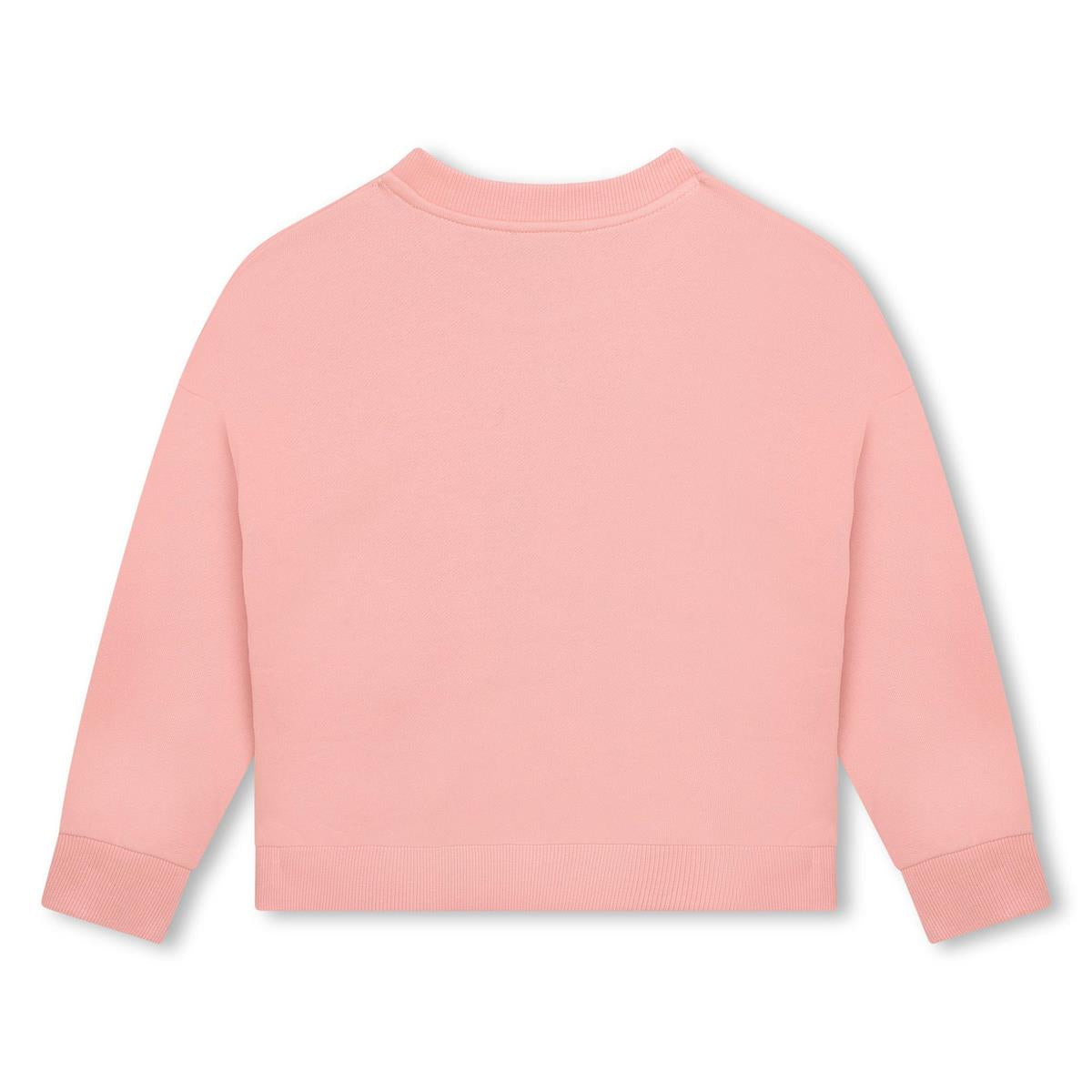 KENZO Kids Girls Pink Logo Sweatshirt