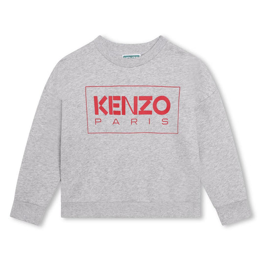 KENZO Kids Girls Grey Logo Sweatshirt & Leggings Set