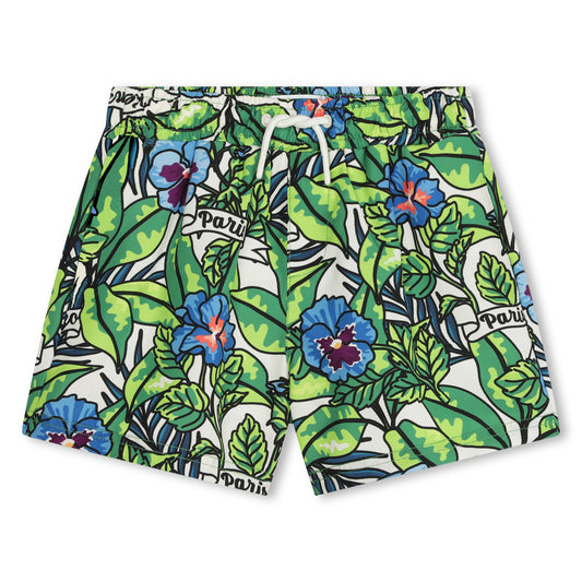 KENZO GREEN SWIM SHORTS