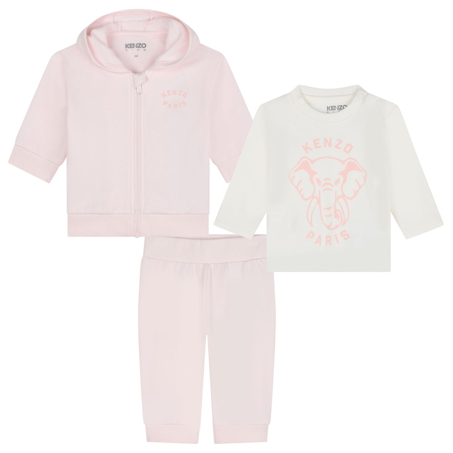 KENZO BABY PINK 3 PIECE SET K60460