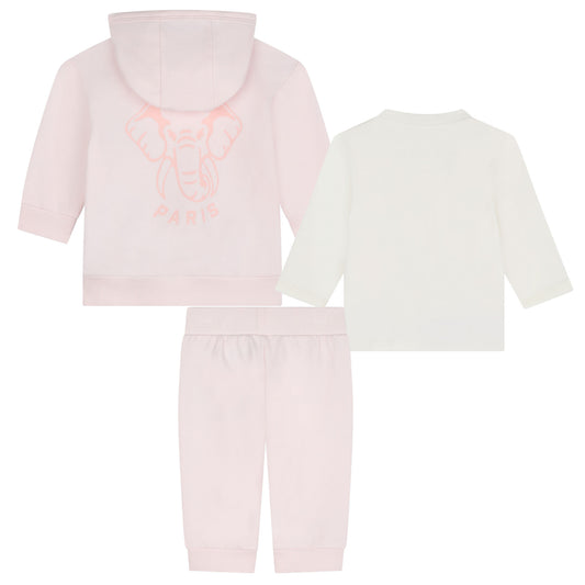 KENZO BABY PINK 3 PIECE SET K60460