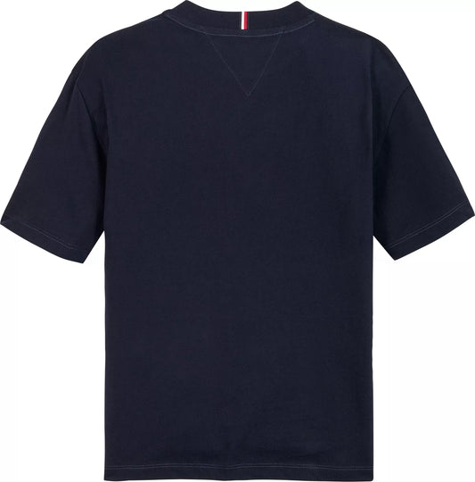 TOMMY HILFIGER NAVY COTTON T SHIRT KB0KB08575DW5