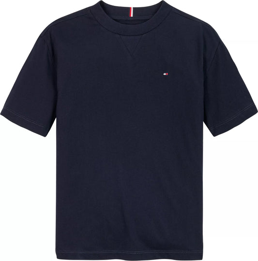 TOMMY HILFIGER NAVY COTTON T SHIRT KB0KB08575DW5