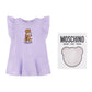 MOSCHINO BABY/TODDLER GIRL LILAC DRESS MDV0DI