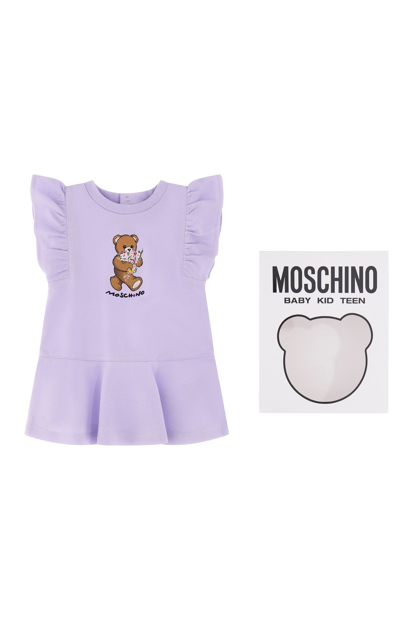 MOSCHINO BABY/TODDLER GIRL LILAC DRESS MDV0DI