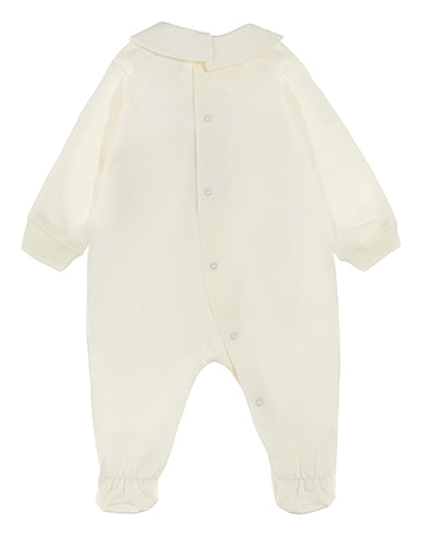 MOSCHINO NEW BORN BEIGE BABY GROW MUY098