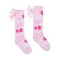 A DEE RAMONA BOW PRINT KNEE HIGH SOCKS S261902