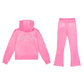 JUICY COUTURE BRIGHT PINK SOFT VELOUR TRACKSUIT