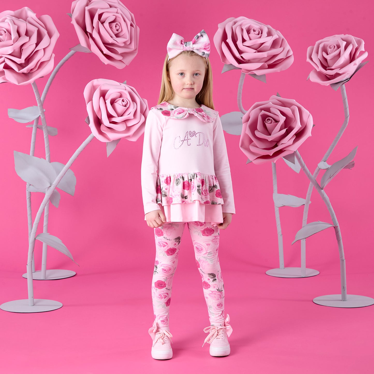 A DEE ADELINE ROSE PRINT PEPLUM LEGGING SET W261501