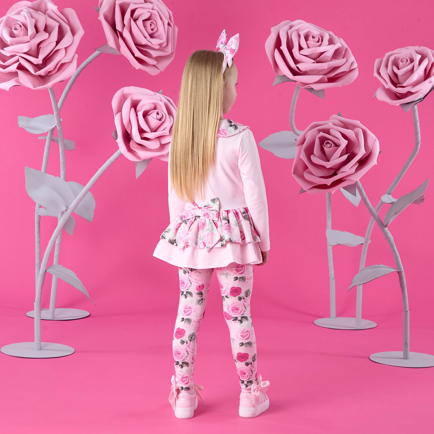 A DEE ADELINE ROSE PRINT PEPLUM LEGGING SET W261501