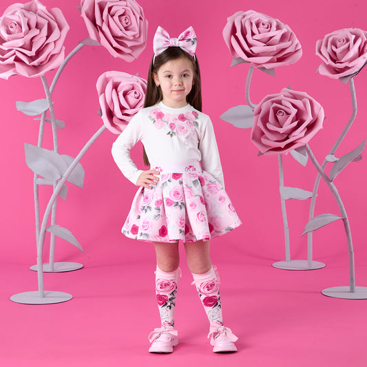 A DEE ARIELLA ROSE PRINT SKIRT SET W261505