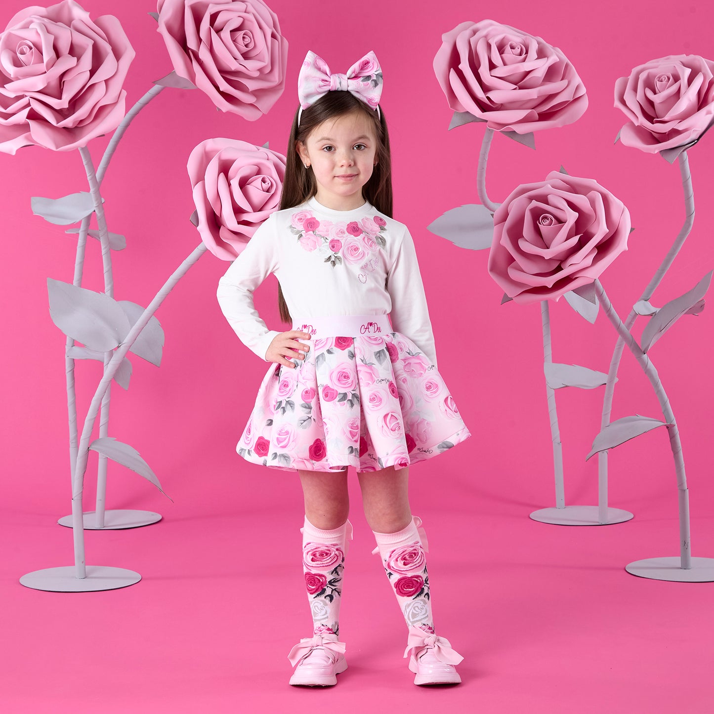 A DEE ARIELLA ROSE PRINT SKIRT SET W261505