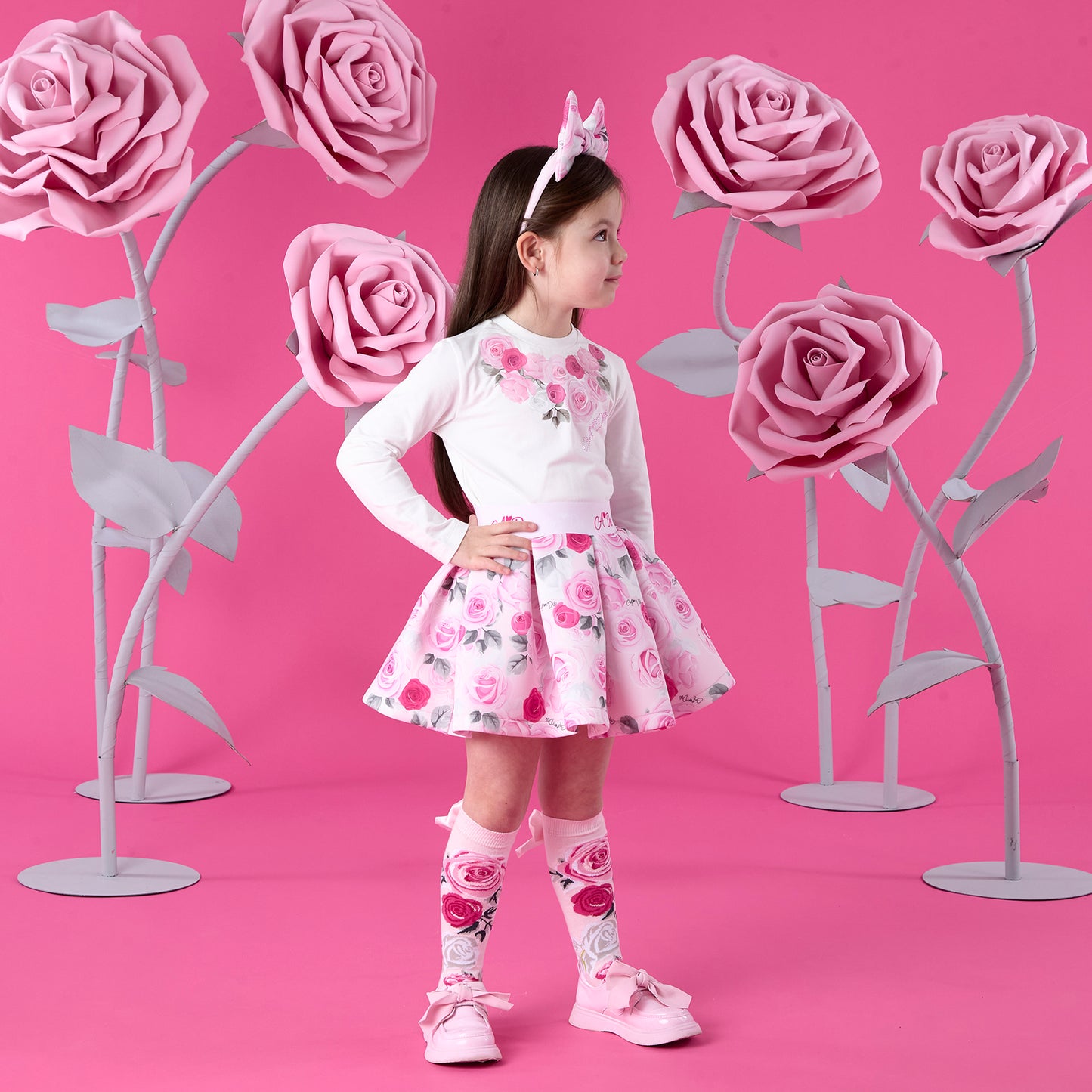 A DEE ARIELLA ROSE PRINT SKIRT SET W261505