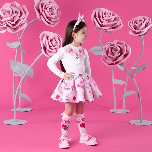 A DEE ARIELLA ROSE PRINT SKIRT SET W261505