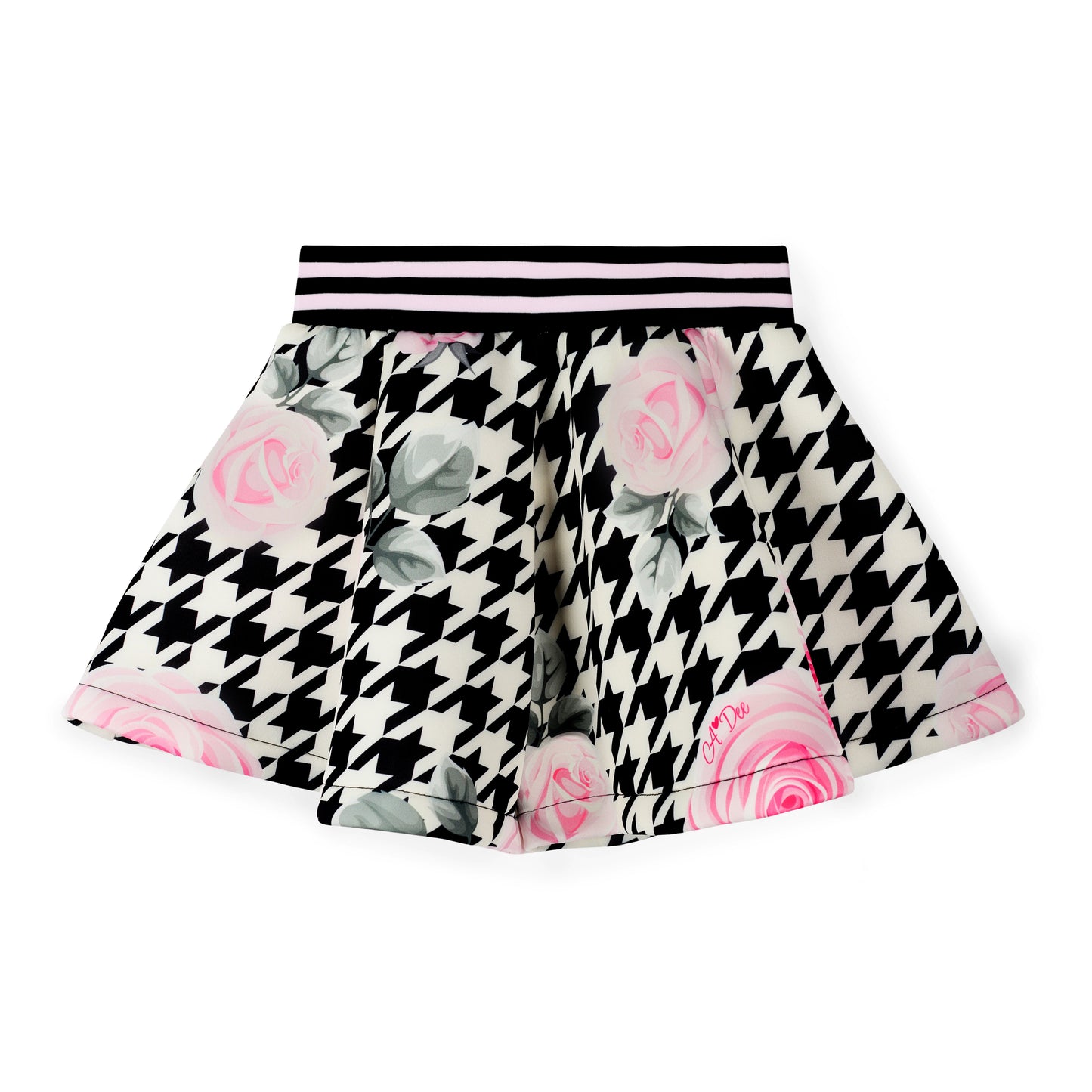 A DEE AMY HOUNDSTOOTH PRINT SHORT SET W261509