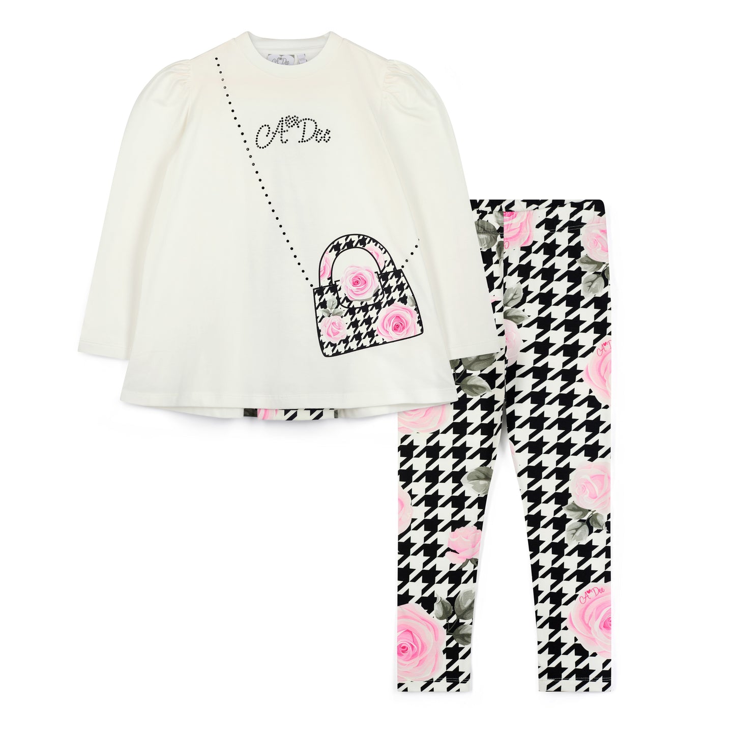 A DEE ARABELLA HOUNDSTOOTH PRINT LEGGING SET W261510