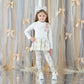 A DEE BLAKE BOW PRINT PEPLUM LEGGING SET W262511