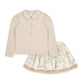 A DEE BRIE BOW PRINT SKIRT SET W262513
