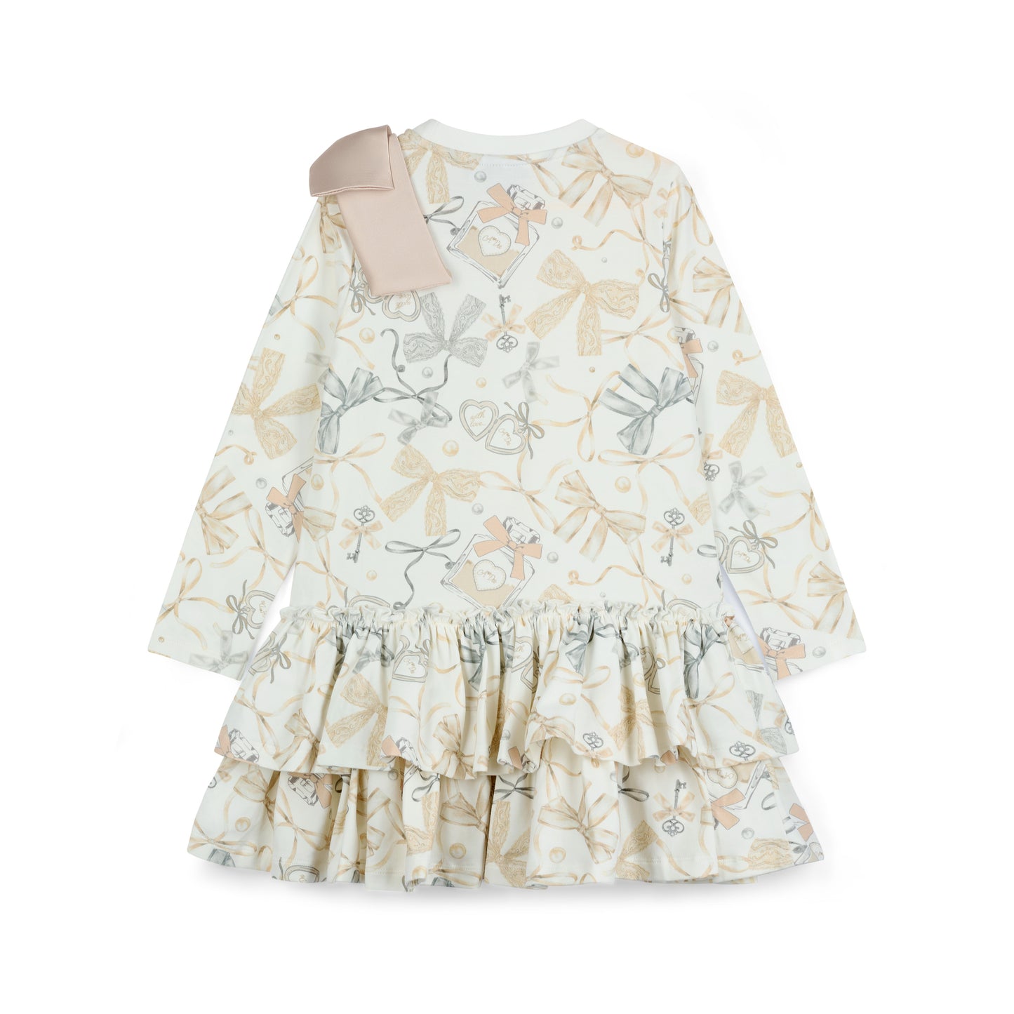 ADEE BAILEY BOW PRINT JERSEY DRESS W262708