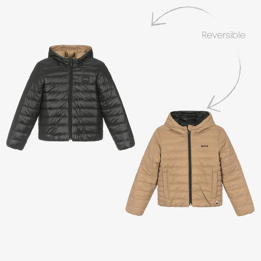 BOSS Reversible Puffer Jacket with Down