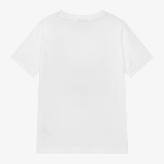 Boss White Repeat Logo T shirt