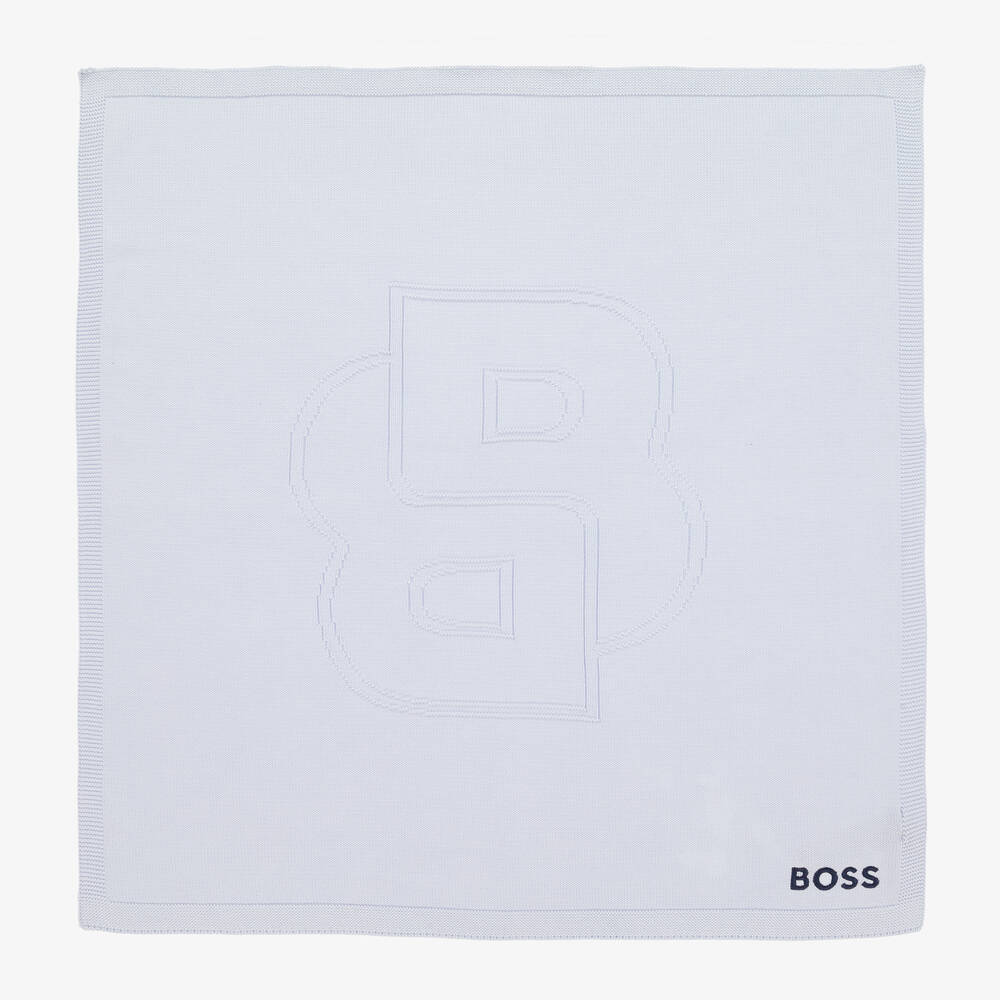 BOSS PALE BLUE BABY BLANKET