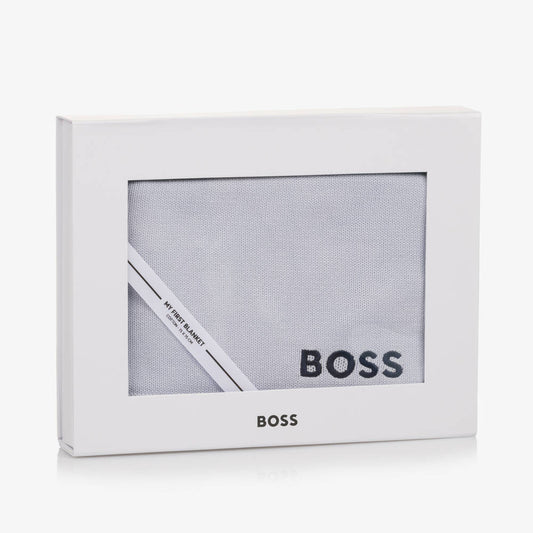 BOSS PALE BLUE BABY BLANKET